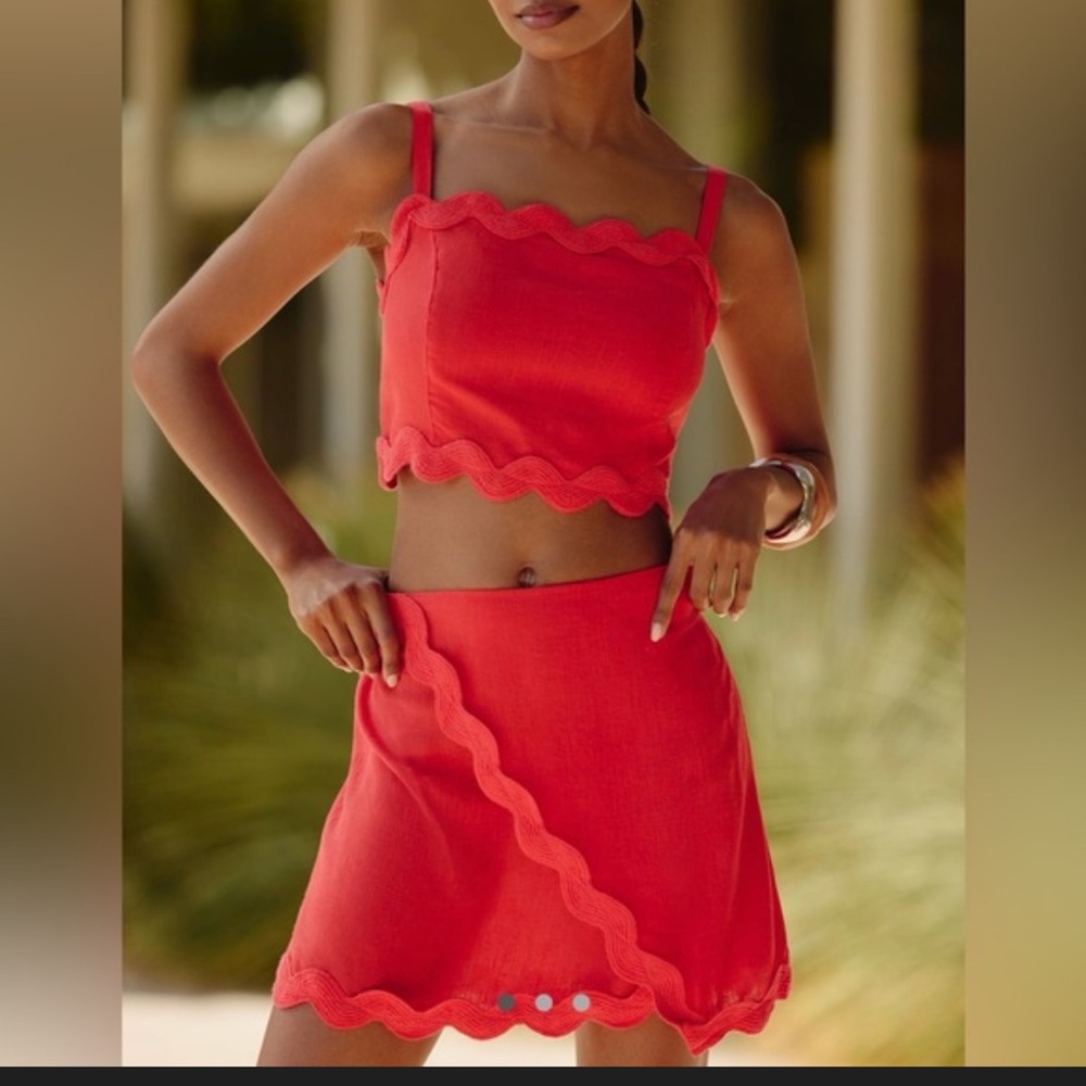 NWT Anthropologie Celandine Skirt Set